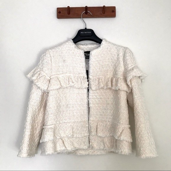 Zara Jackets & Blazers - Zara women tweed jacket size XS